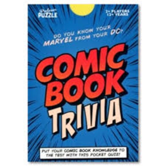 🌻 Comic Book Trivia Pocket Quiz Game by Professor Puzzle - Picture 1 of 7